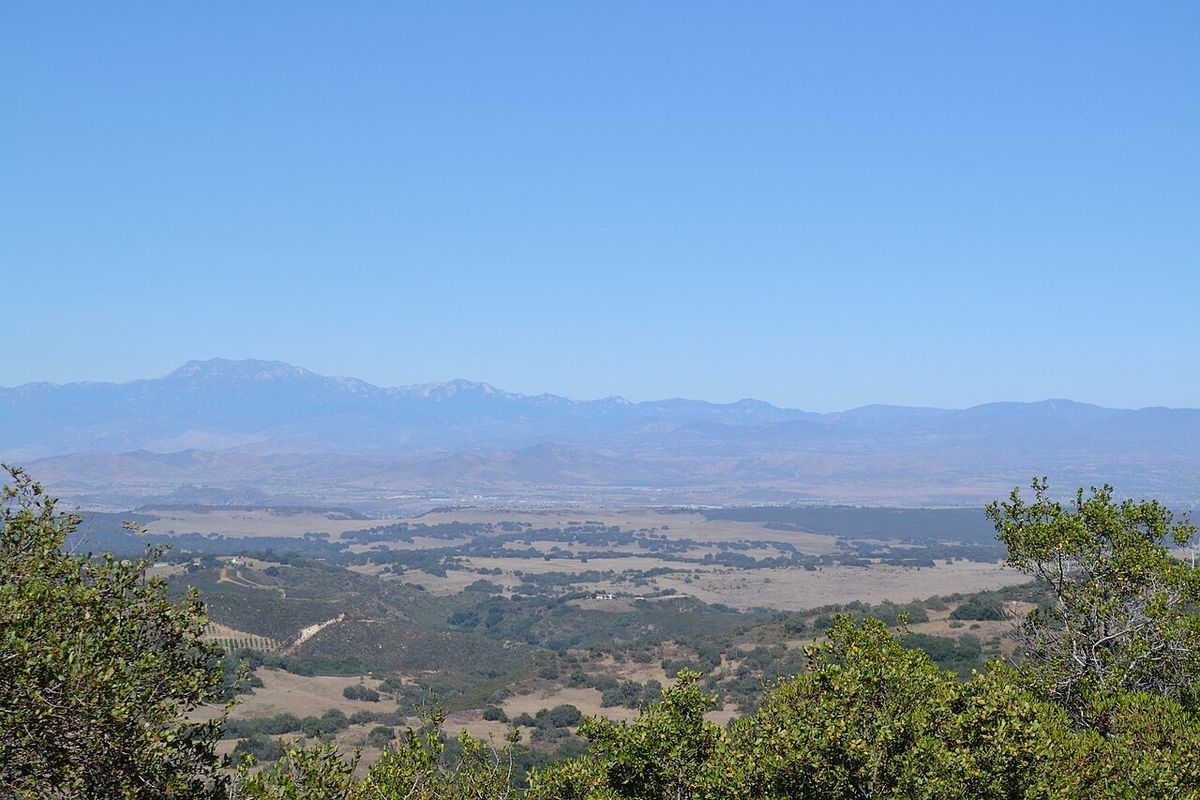 Santa Rosa Plateau overlooking the Temecula Valley and San Jacinto Mountains