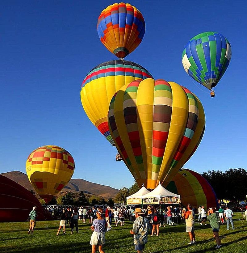 Hot air balloons at the Temecula Valley Balloon and Wine Festival