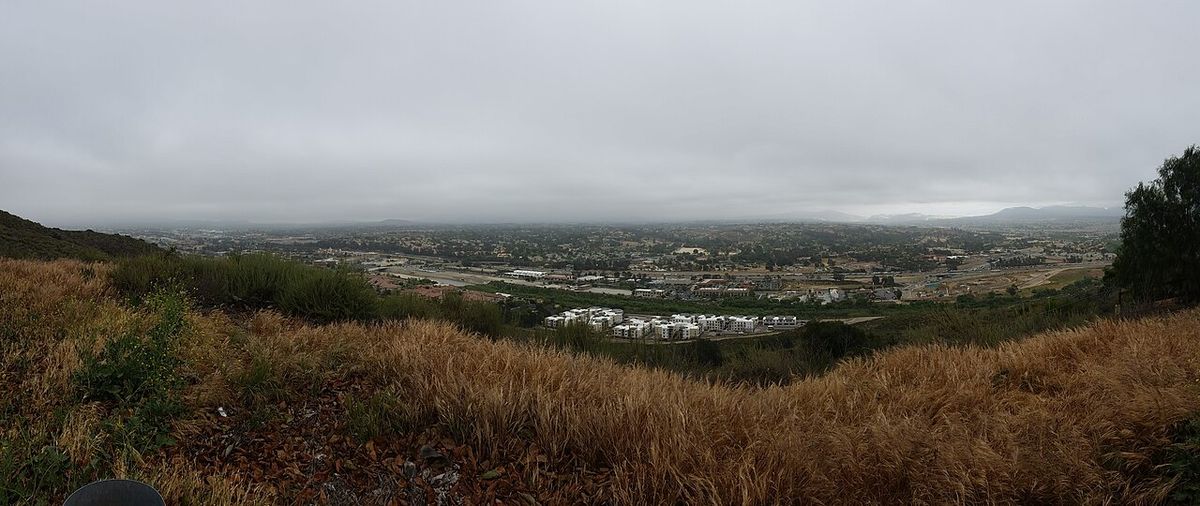 Panoramic view of the Temecula Valley from the east end of Via Horca